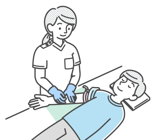 ブラインド穿刺イラスト